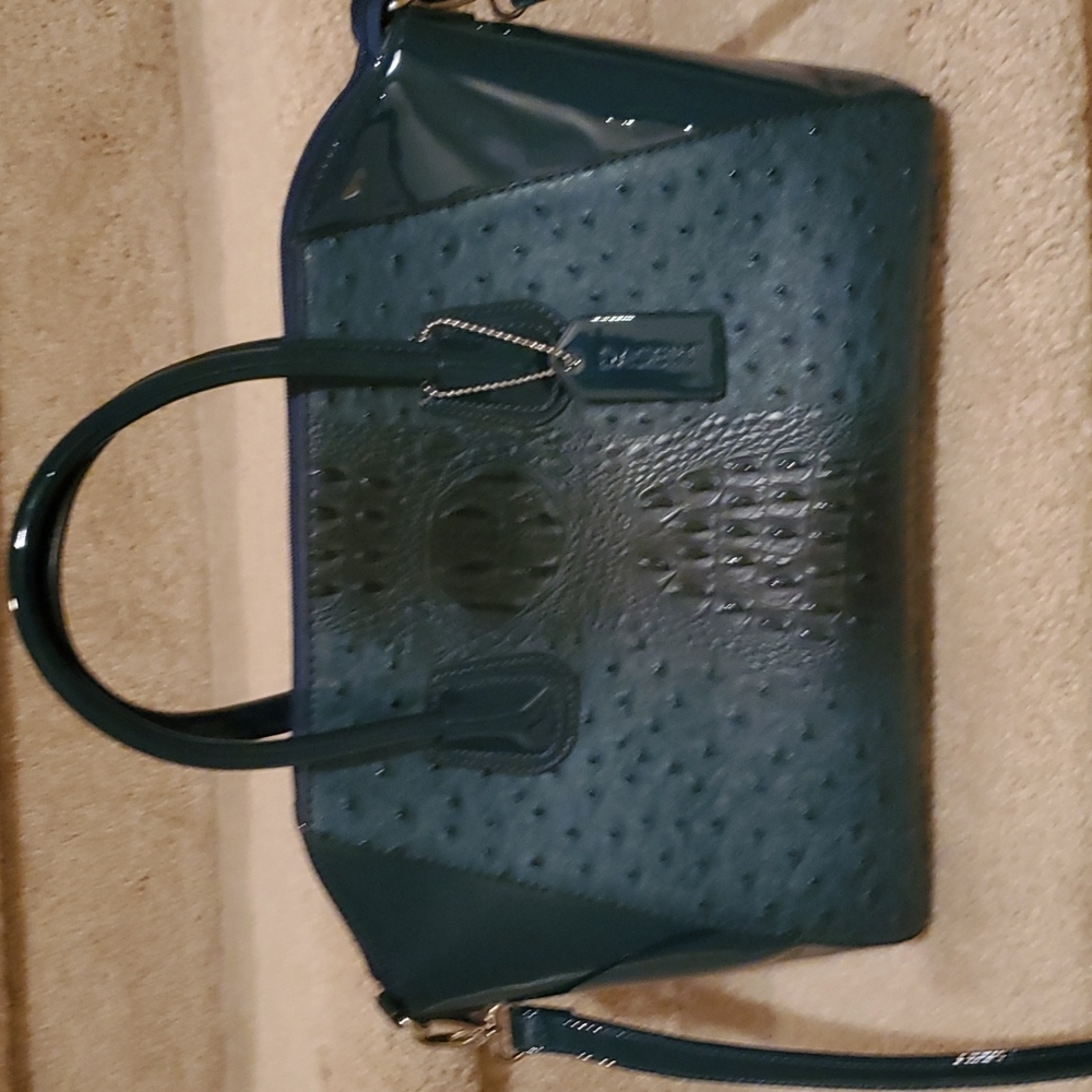Dasein winter green faux leather purse